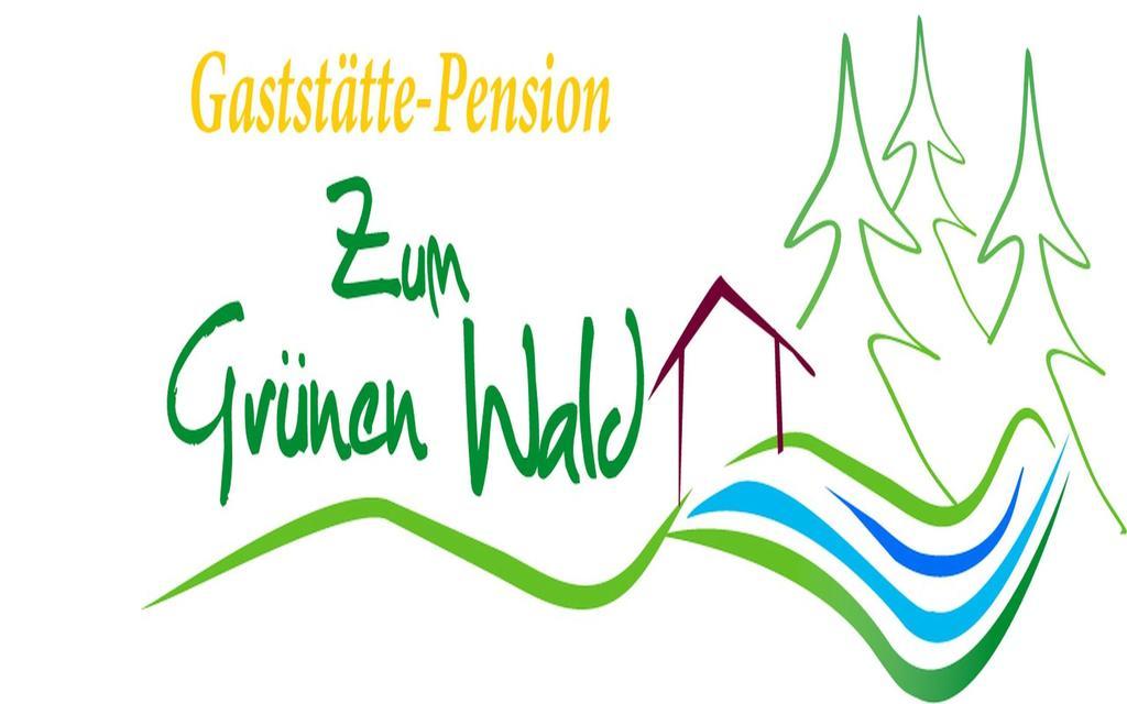 Hotel Pension Zum Grünen Wald Feuchtwangen Exterior foto